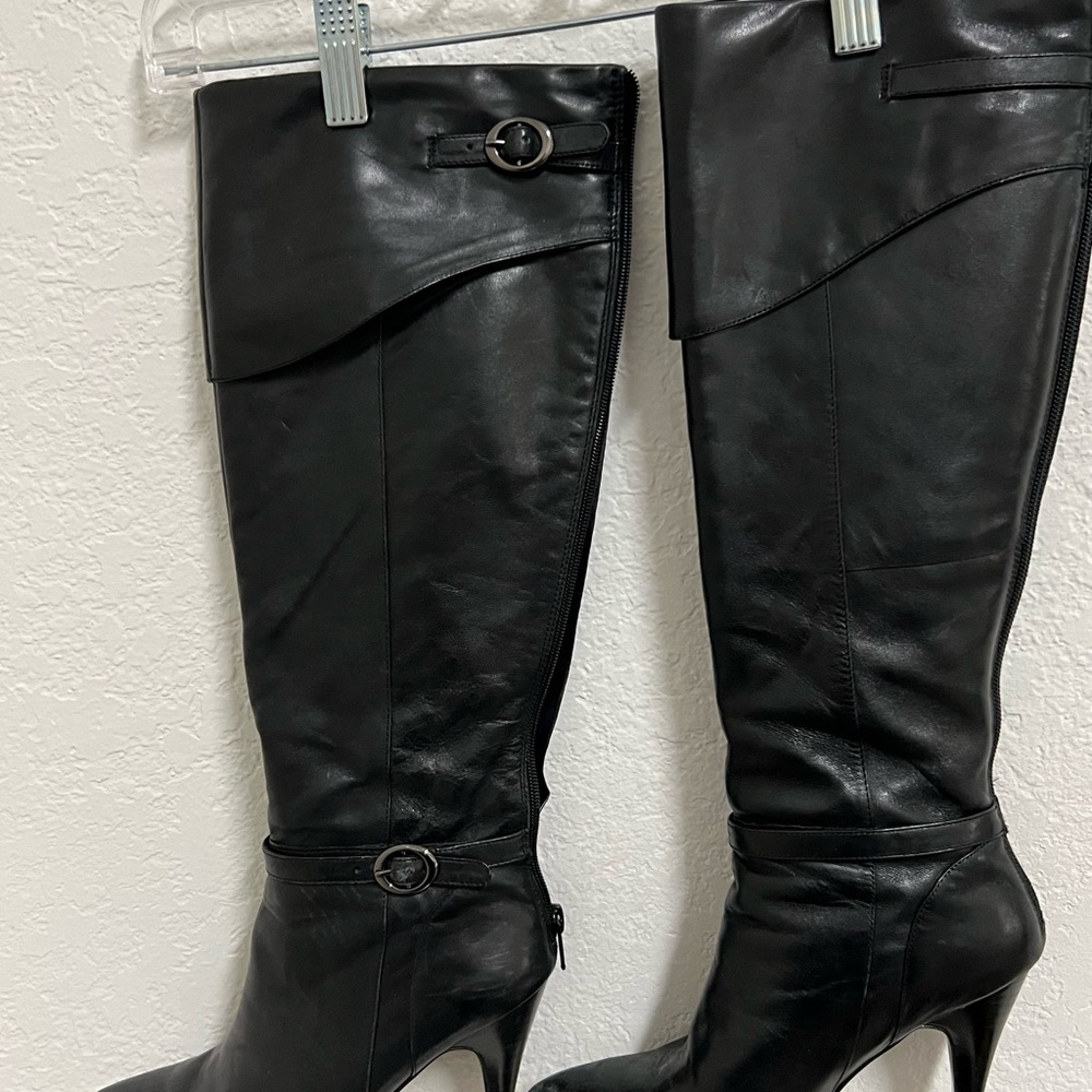 Nine West Black Heeled Boots